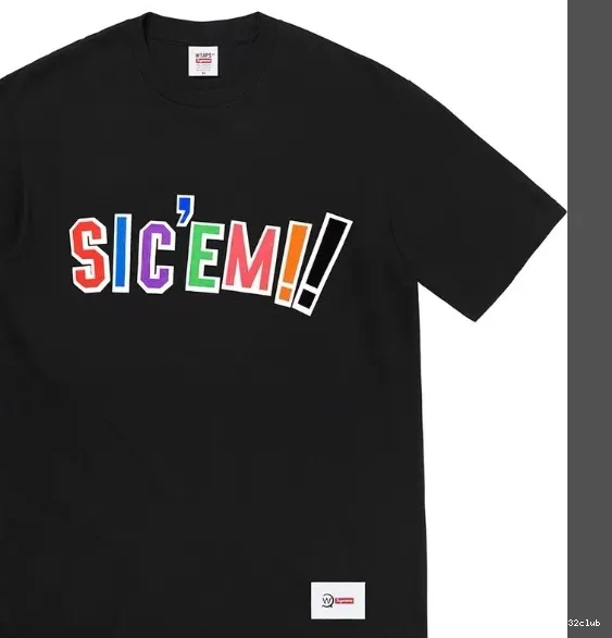 Sic'em! M and Tee White  XL ￥99 Color L S WTAPS 21FW Black Letter 0315