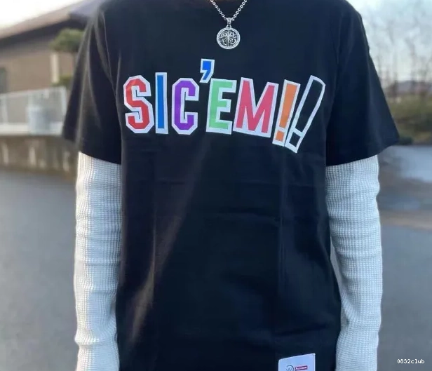 White WTAPS L Tee 21FW  XL Letter S Sic'em! M and ￥99 Color Black 0311