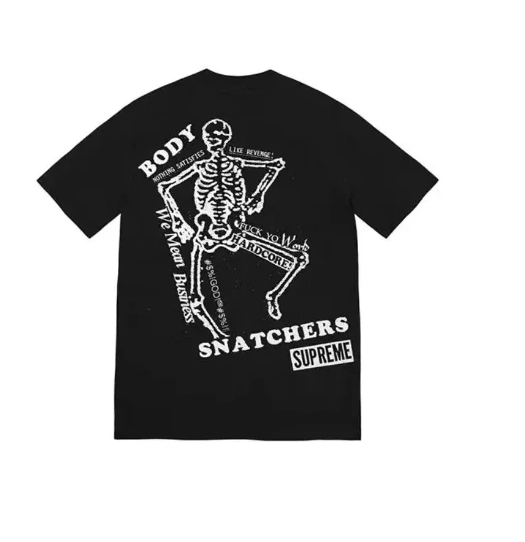 XL Print Black White S SS23 Back M L Skull BODY TEE SNATCHERS and 0316