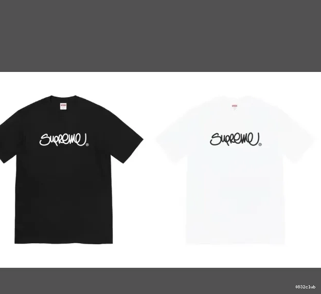 Logo T-shirt and Neck White Font Black 22ss Handstyle L M Straw Line sleeved S XL Short Round Tee 0318